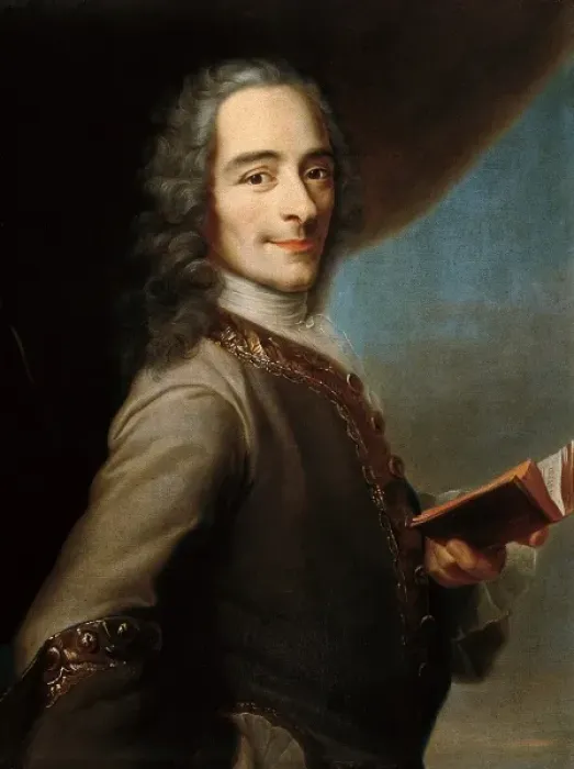 Framed Print : Anonymous Portrait of Voltaire Print Framed Print : Anonymous Portrait of Voltaire Print
