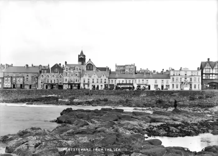 Framed Print : Portstewart from the Sea - Early 20th Century Print