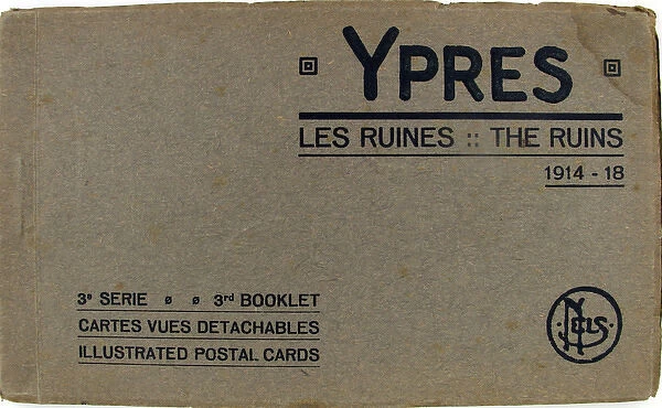 Ten postcards Ypres - The Ruins