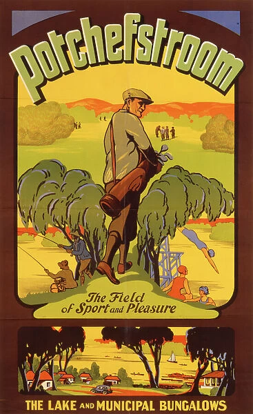 Poster advertising Potchefstroom, South Africa