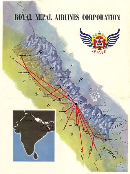 Poster, Royal Nepal Airlines Corporation