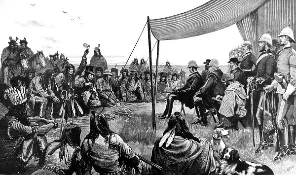 The Pow-Wow at Black Feet Crossing, September 1881