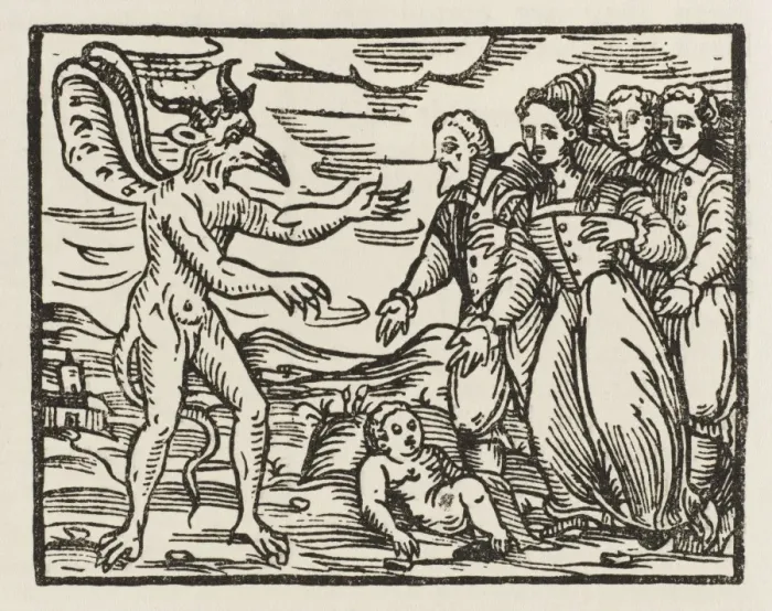 Framed Print : Print of a Child Presented to the Devil Framed Print : Print of a Child Presented to the Devil