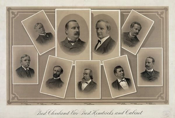 Prest. Cleveland, Vice Prest. Hendricks and cabinet