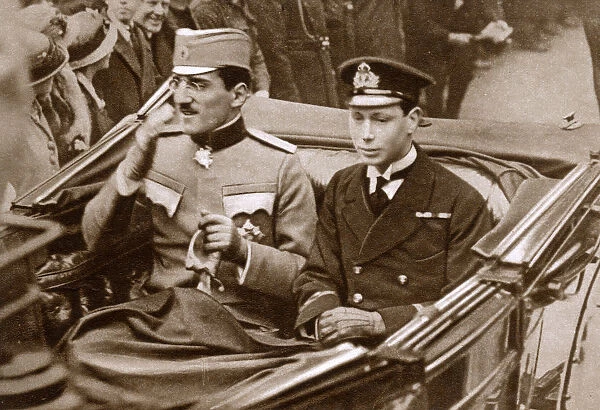 Prince Albert with Crown Prince Alexander of Serbia