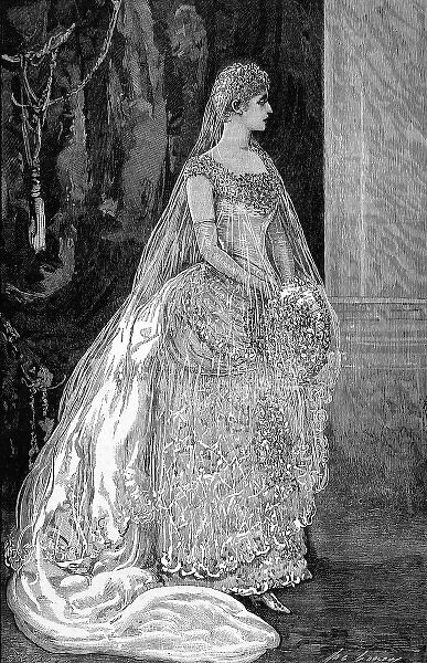 Princess Victoria of Hesse in her wedding dress