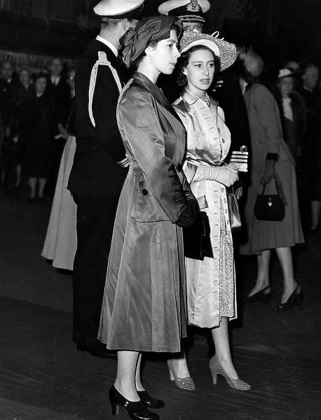Princesses Elizabeth and Margaret, 1951