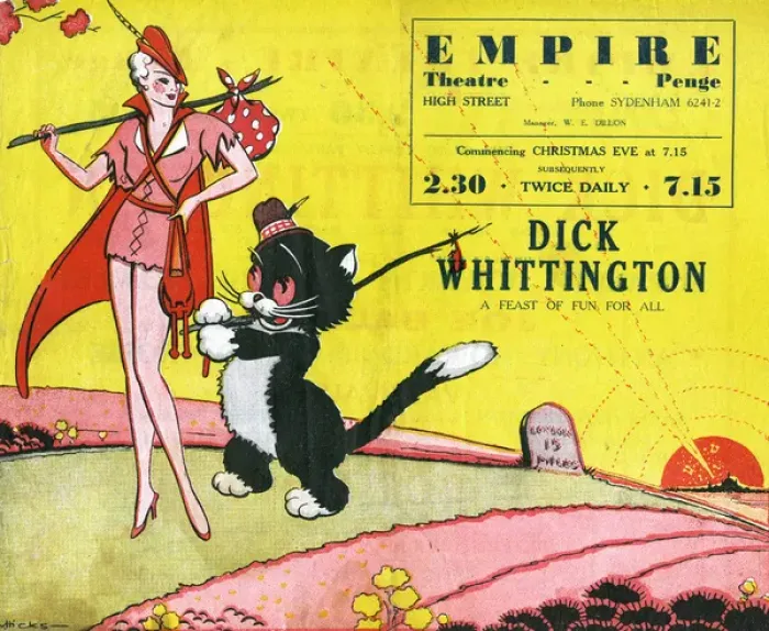 Framed Print : Dick Whittington Pantomime Programme Print circa 1940 Framed Print : Dick Whittington Pantomime Programme Print circa 1940