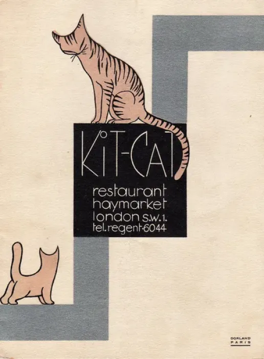 Framed Print : 1927 Kit Cat Restaurant Programme Print Framed Print : 1927 Kit Cat Restaurant Programme Print