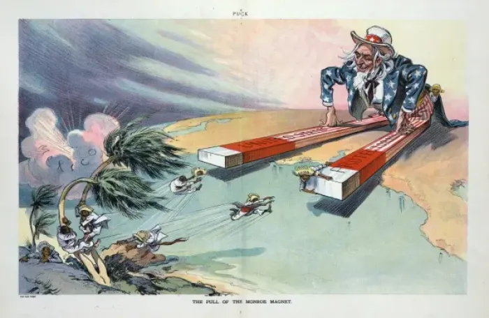 Framed Print : The Pull of the Monroe Magnet Print, 1913 Framed Print : The Pull of the Monroe Magnet Print, 1913