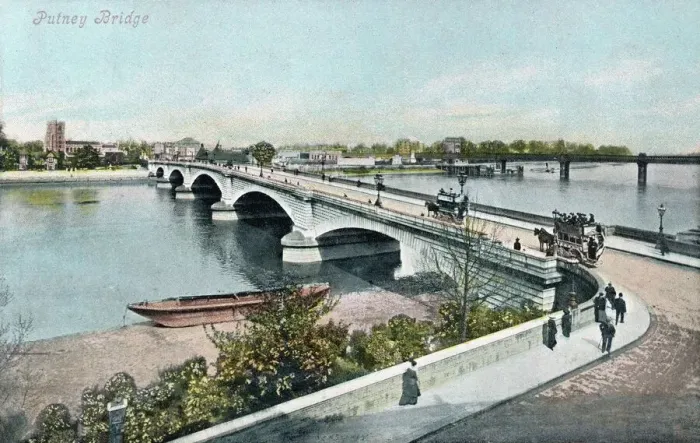 Framed Print : Putney Bridge Print 1905