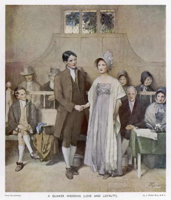 Framed Print : Quaker Wedding Print Framed Print : Quaker Wedding Print