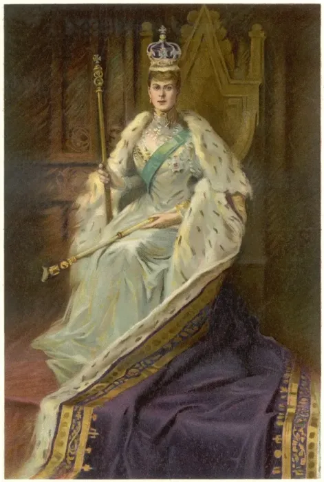 Framed Print : Queen Mary on Throne Print Framed Print : Queen Mary on Throne Print