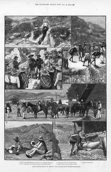 Quicksilver mining in Guadalcazar, Mexico, 1891