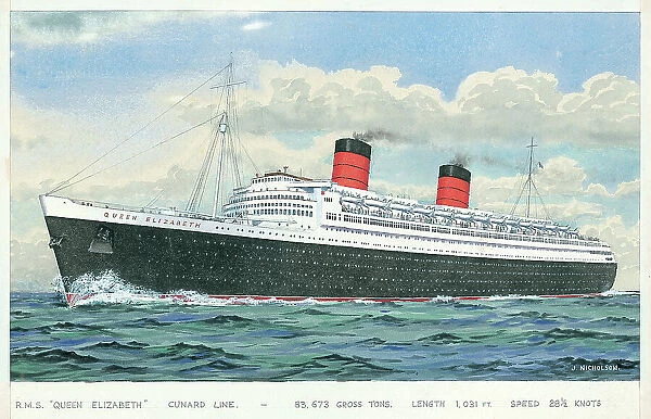 R. M. S. Queen Elizabeth, Cunard Line