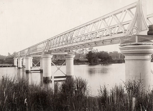 Railway bridge, Beenleigh to Southport, Queensland, Australia