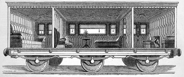 Railway carriage built for the Prince and Princess of Wales