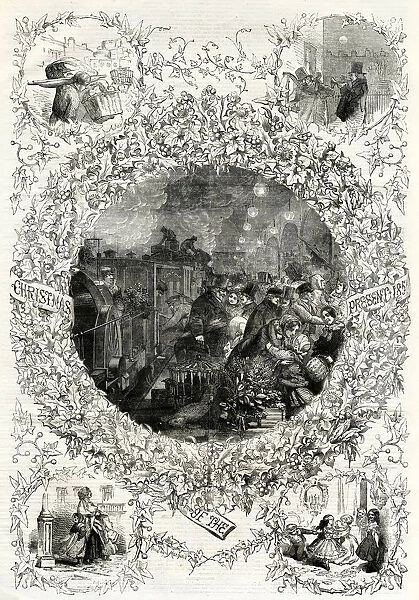 A railway scene at Christmas 1859