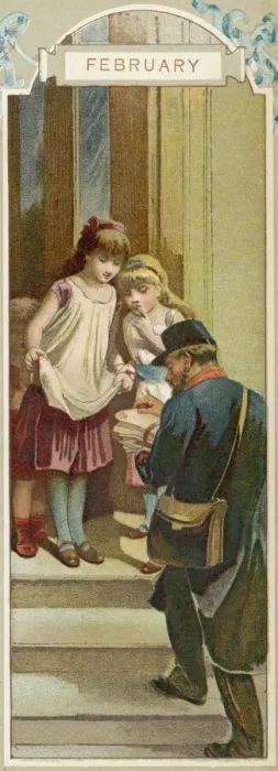 Framed Print : Receiving Valentines Print Framed Print : Receiving Valentines Print