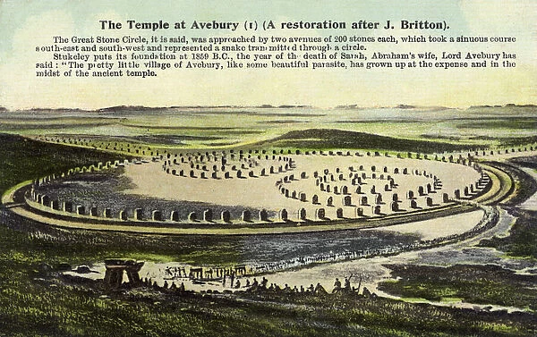 Reconstruction of the Stone circles at Avebury, Wiltshire