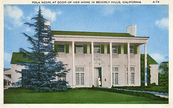 Residence of Pola Negri, Beverly Hills, California, USA