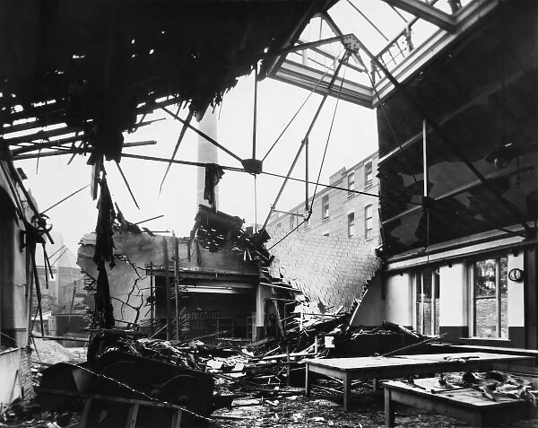 Results of a Gotha air raid on London, 1917