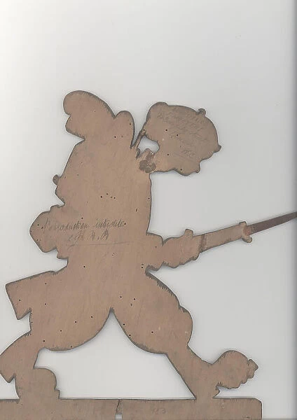 Return from hunting, cutout figure by G Boudard, WW1