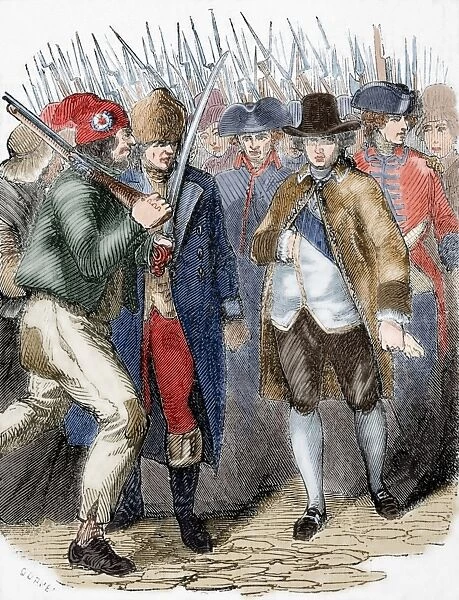 Return of Louis XVI to Paris after his arrest at Varennes af