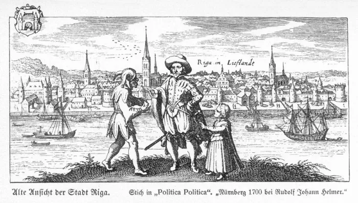 Framed Print : Riga in 1700 General View Print