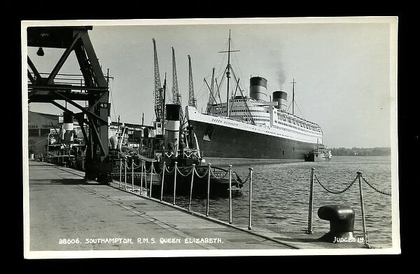 RMS Queen Elizabeth ocean liner at Southampton