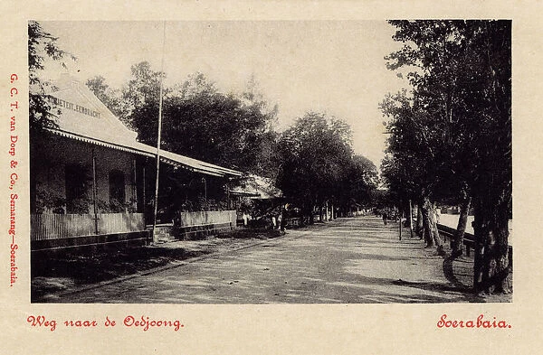 Road near Oedjoong, Surabaya, East Java, Indonesia