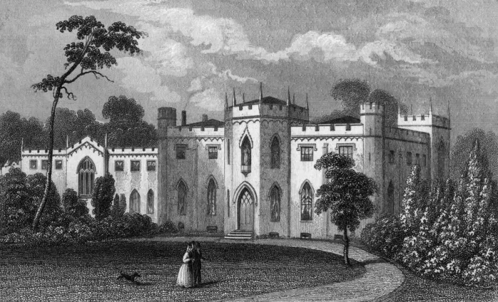 Framed Print : Roehampton Priory Print, 1846