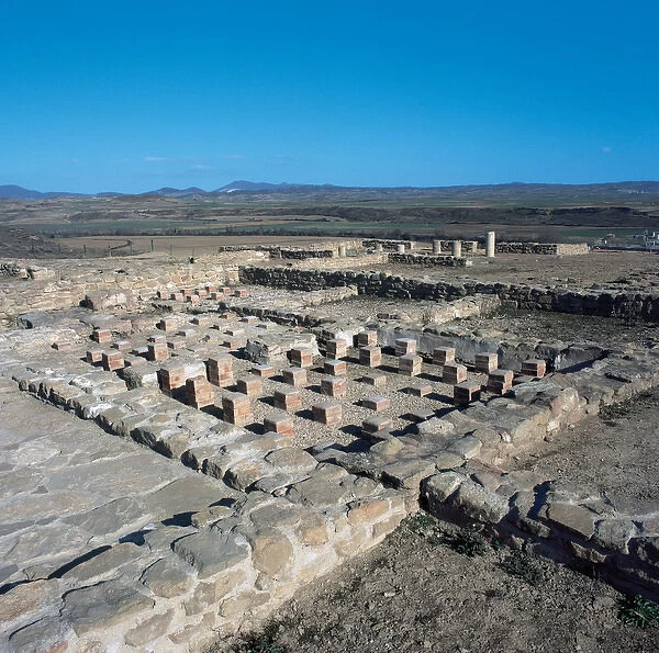Roman ruins of Andelos. Mendigorria. Navarre. Spain