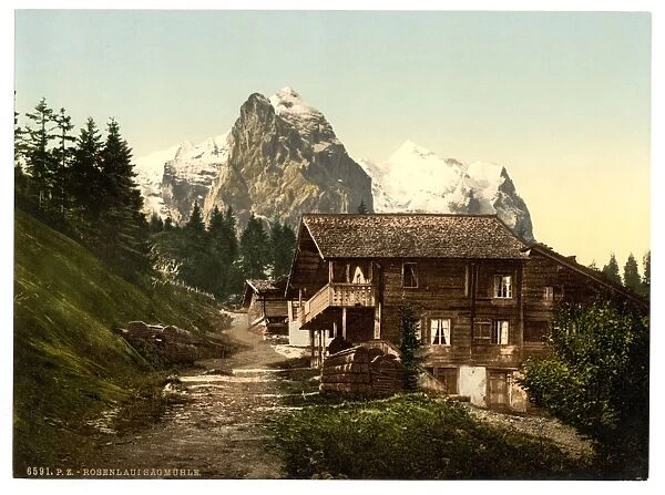 Rosenlaui, with sawmill, Bernese Oberland, Switzerland