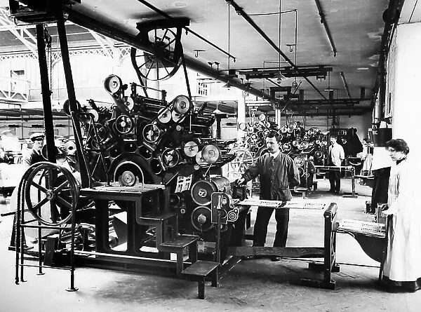 Rotary printing machine, Port Sunlight, early 1900s