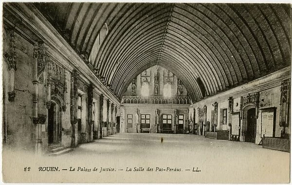 Rouen, France - Palace of Justice - La Salle des Pas-Perdus