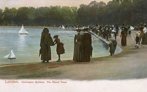 The Round Pond, Kensington Gardens, London