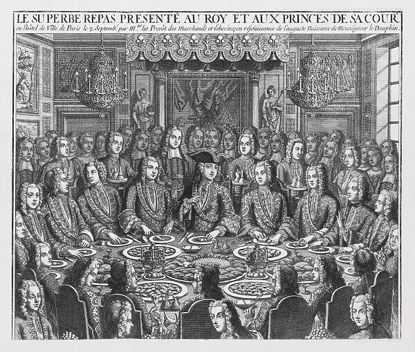 Royal banquet to celebrate the birth of Dauphin
