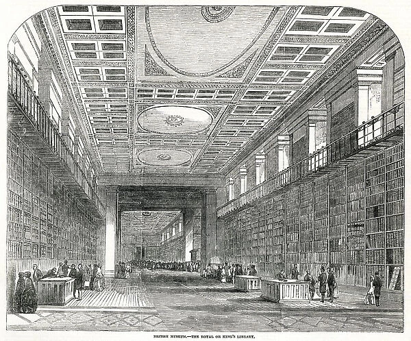 The Royal Library at the British Museum, London 1851