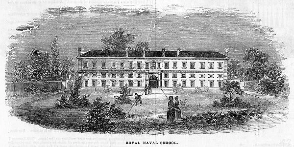Royal Naval School. The Naval school at New Cross, before its removal to Greenwich