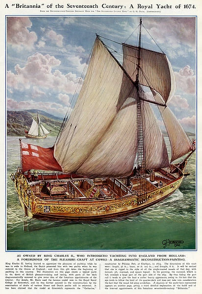 A Royal Yacht of 1674 by G. H. Davis