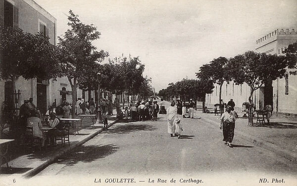 Rue de Carthage, La Goulette, Tunisia, North Africa