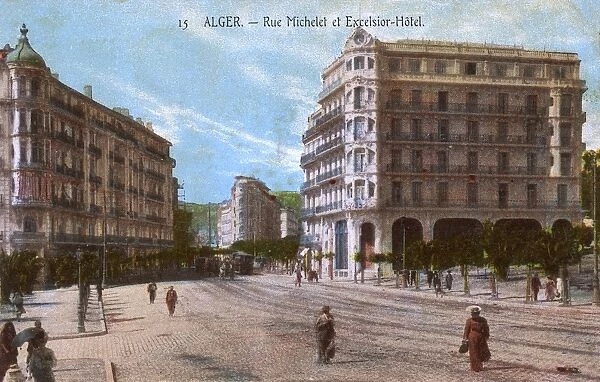 Rue Michelet and Excelsior Hotel, Algiers, Algeria