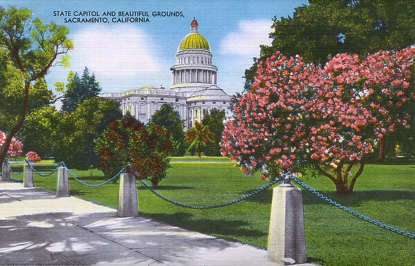 Sacramento, California, USA - State Capitol and Grounds