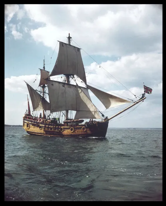 Framed Print : Sailing Ship Nonsuch Print Framed Print : Sailing Ship Nonsuch Print