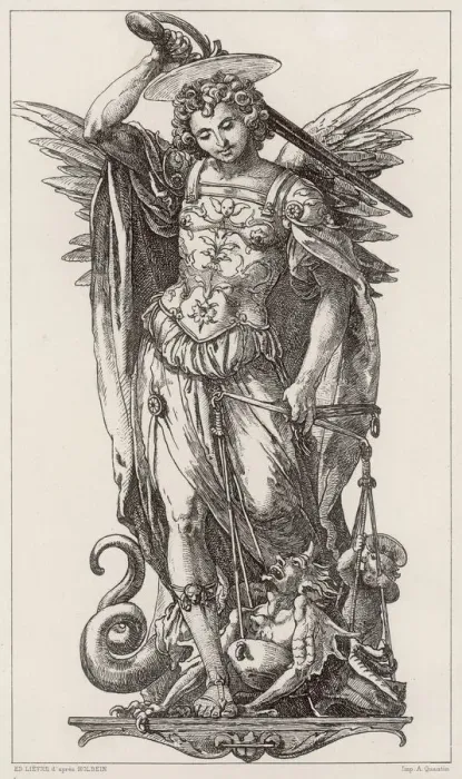 Framed Print : Saint Michael Print, a depiction of the warrior angel Framed Print : Saint Michael Print, a depiction of the warrior angel