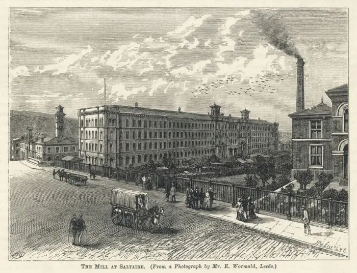 Framed Print : Saltaire Print - Exterior View of the Mill Framed Print : Saltaire Print - Exterior View of the Mill