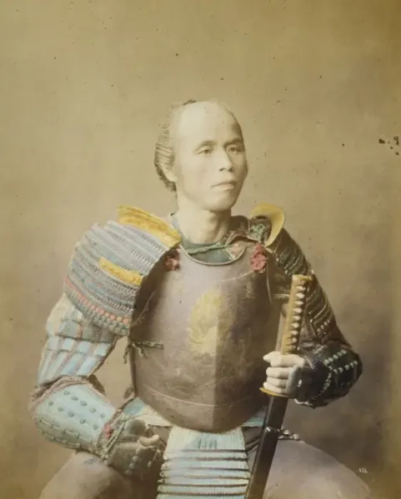 Framed Print : Samurai Warrior Studio Print, 1877 Framed Print : Samurai Warrior Studio Print, 1877