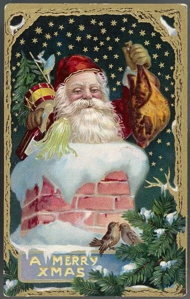 Santa down Chimney 1905