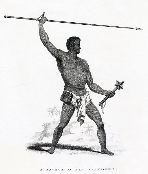 A SAVAGE OF NEW CALEDONIA Date: 1817